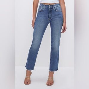 Good American Always Fit Good Legs Straight Indigo 316 Jeans, Size 6-12